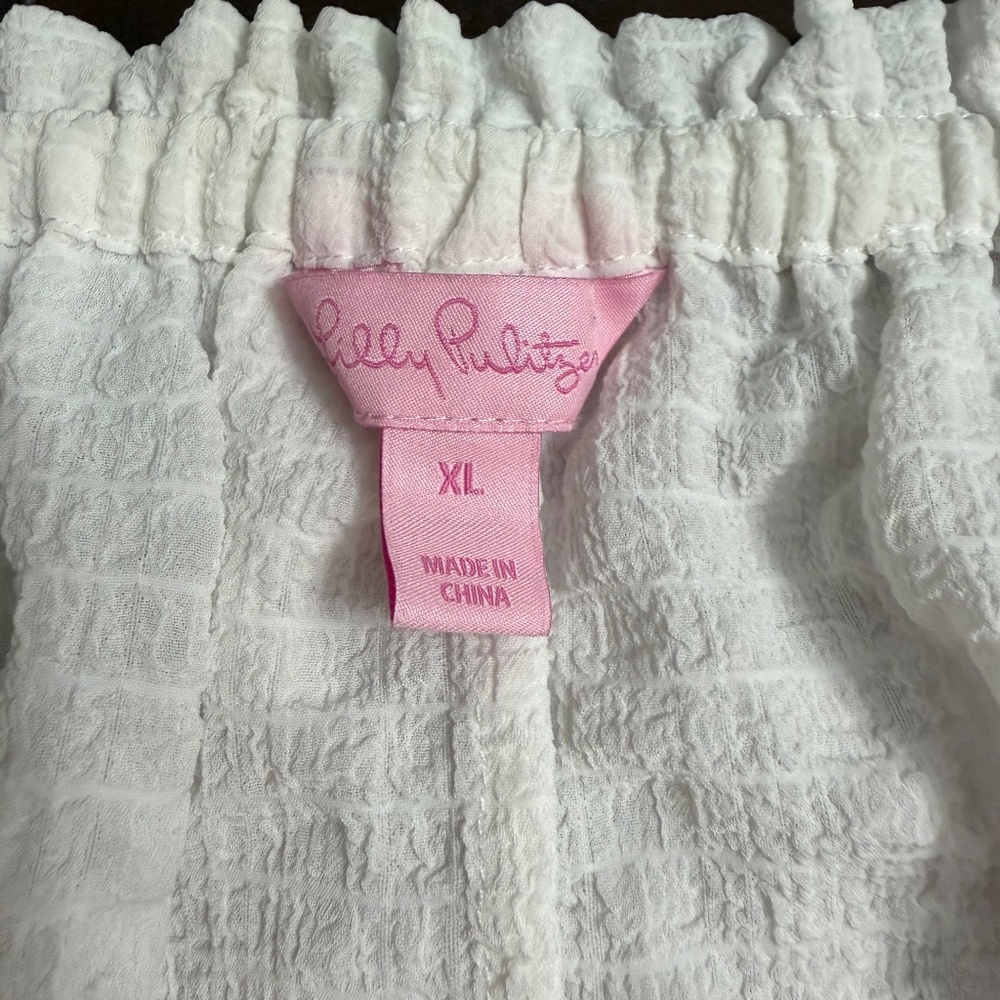 Lilly Pulitzer White Ruffle Top - Picture 9 of 10